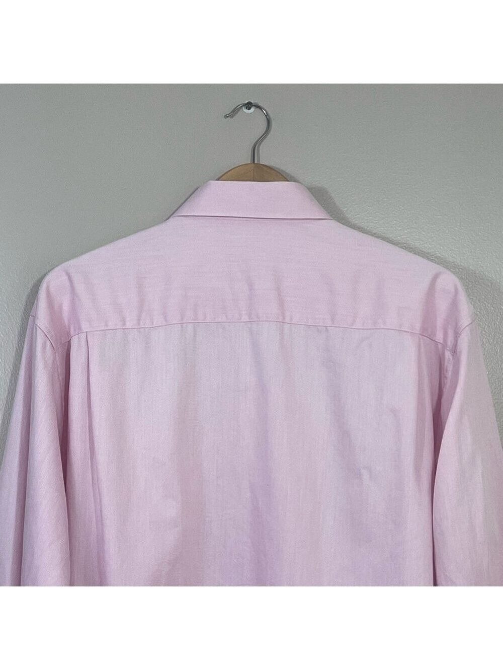 Perry Ellis Portfolio Dress Shirt Mens 16 1/2 34-35 Button Long Sleeve Pink - Picture 6 of 16